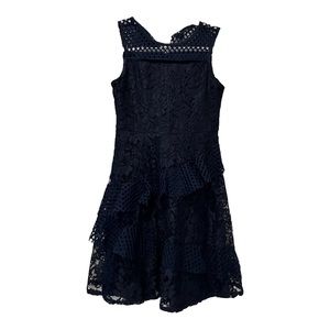 Blush by Us Angels nwt navy blue girls’ sleeveless lace dress